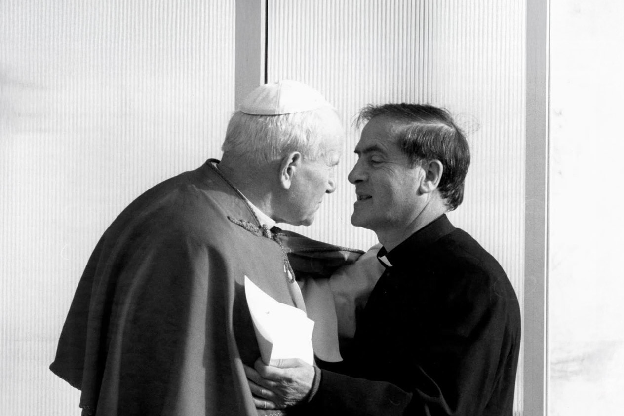 Papa Giovanni Paolo II e don Luigi di Liegro